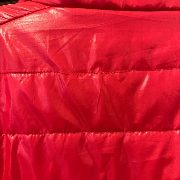 IZOD Women's Quilted Puffer Jacket Bright Pink Full Zip Stand Collar Size L - Picture 5 of 7